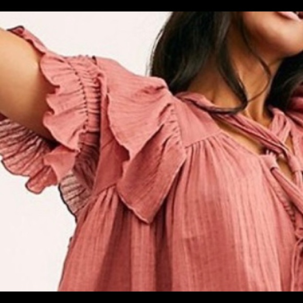 NWT Free People size Small Island Angel top cotton - Picture 5 of 8